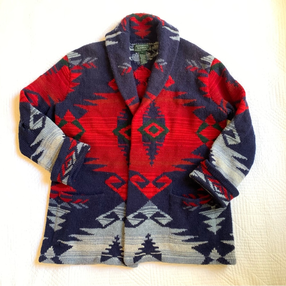 RARE VINTAGE Lauren Ralph Lauren Southwestern Sweater